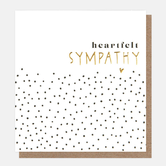 MKM014-Caroline G-Heartfelt Sympathy Dotty Pattern With Heart-Card-Make Your Mark