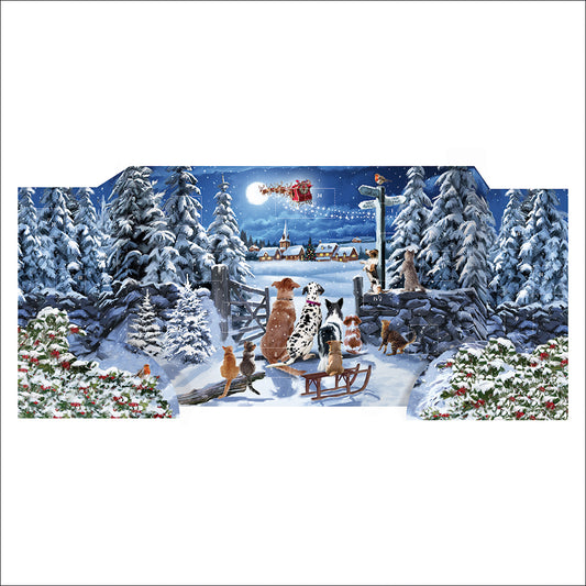 491382-Woodmansterne-07-Waiting For 3D Fold Out-Xmas Calendar-