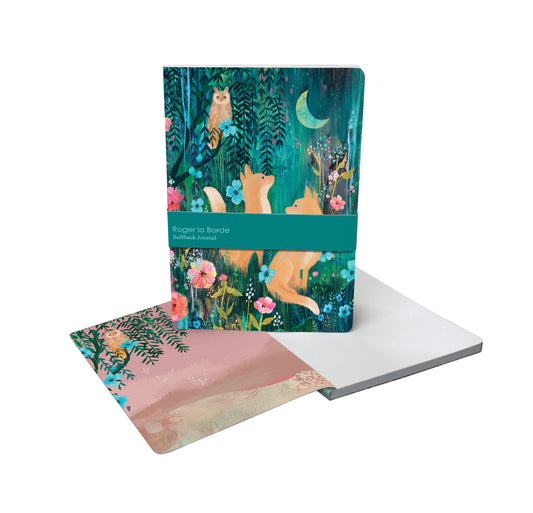 AMB025-Roger La B-Moonlit Meadow A5 Softback Journal-Notebook-