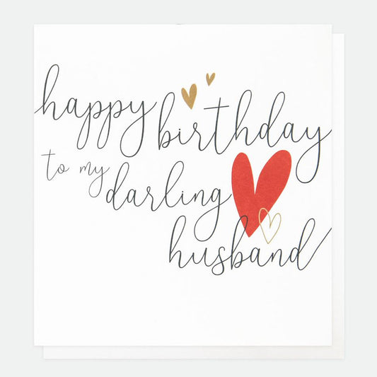 GNG016-Caroline G-Happy Birthday Husband-Card-Husband