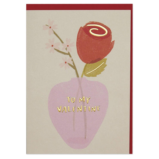 WHM031-Raspberry Blossom-To My Valentine-Card-Whimsical