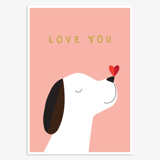 VLN001-Think of Me-Love You Pup-Card-