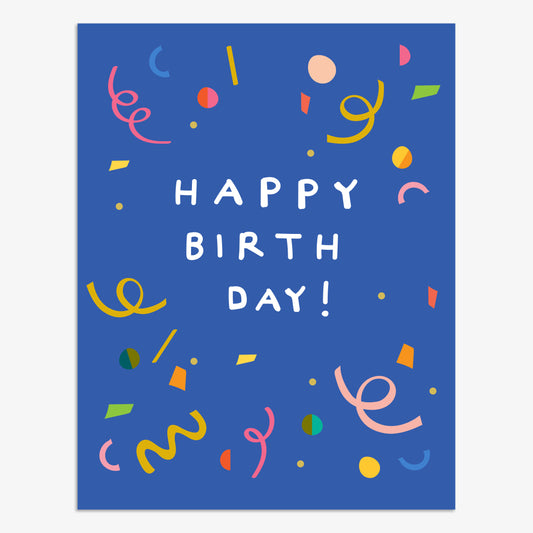 BP026-Think of Me-Happy Birthday Confetti-Card-Boop