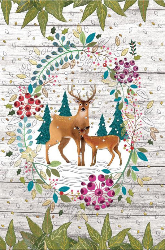 9696560031-Editions du Desastre-Rheindeers-Xmas Card-Noel Traditions