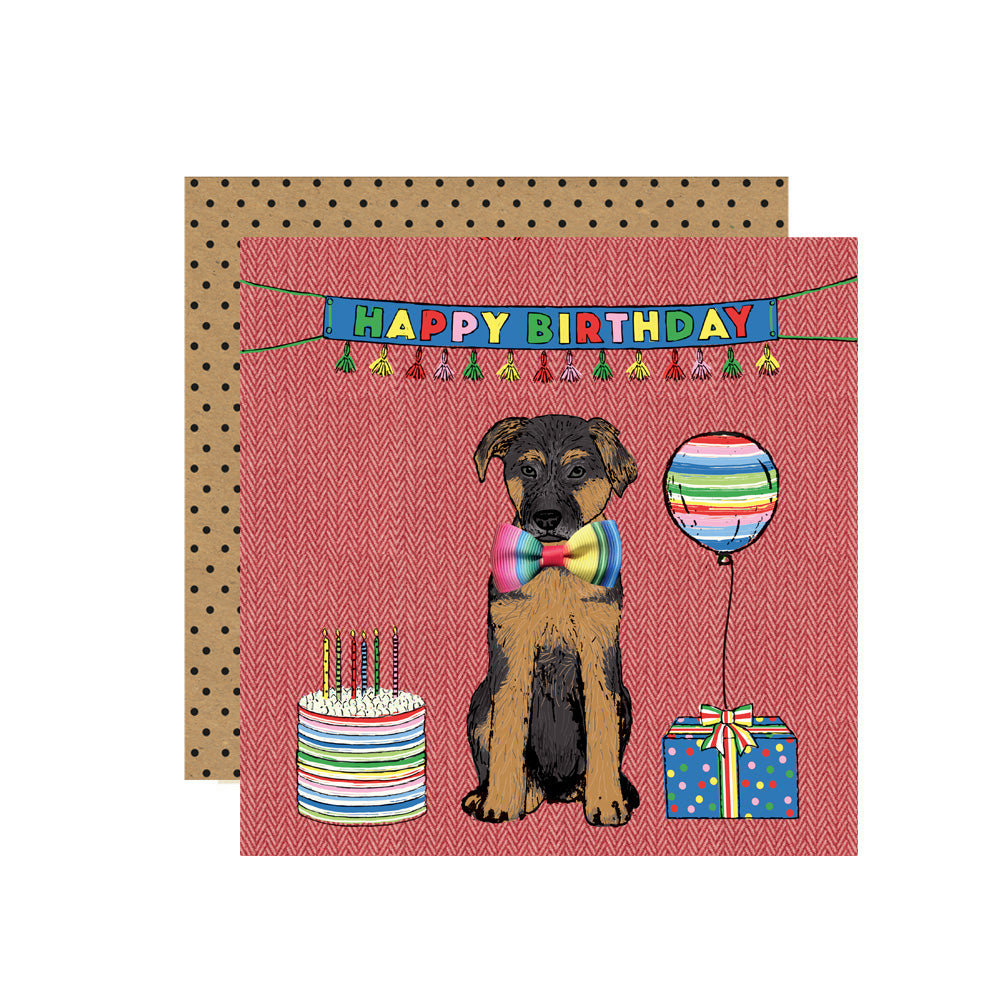 FE010-Apple & Clover-Happy Birthday German Shepherd-Card-Fiesta