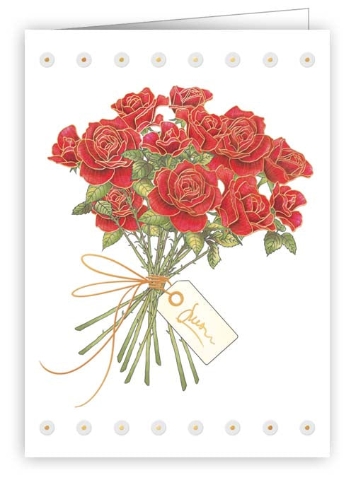 6988-Quire-Bouquet Of Roses-Gift Tags-Minicards