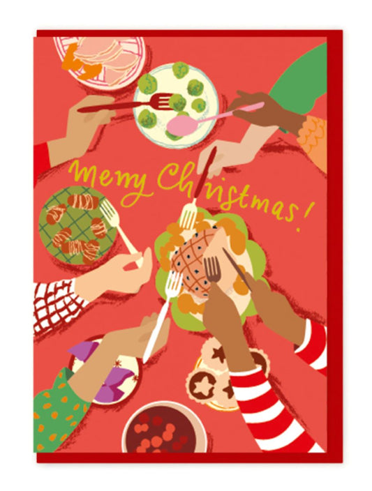 BP013-Noi-Christmas Dinner-Xmas Card-Christmas Cards