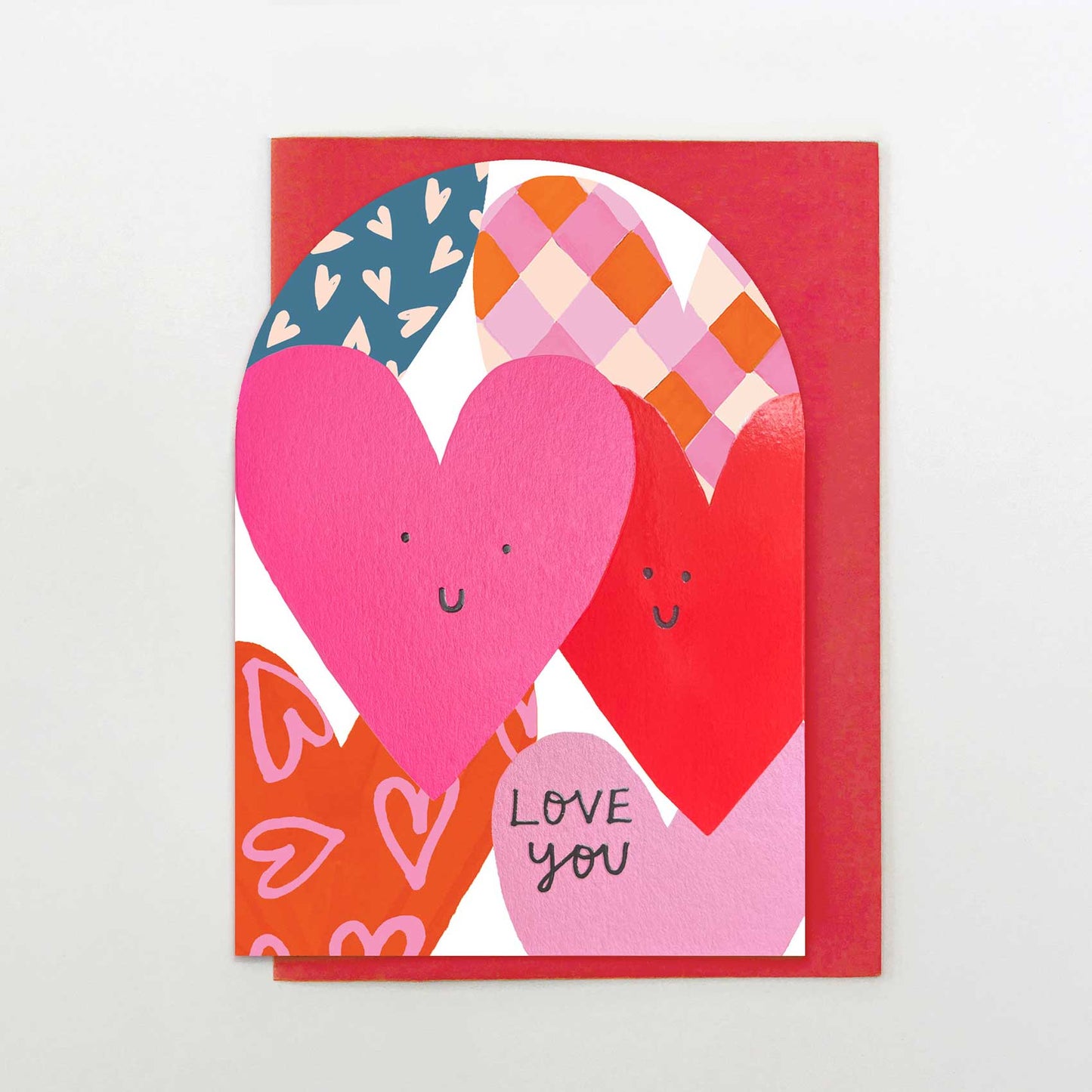 BA004-Stop The Clock-Love You Hearts-Card-Moon & Back