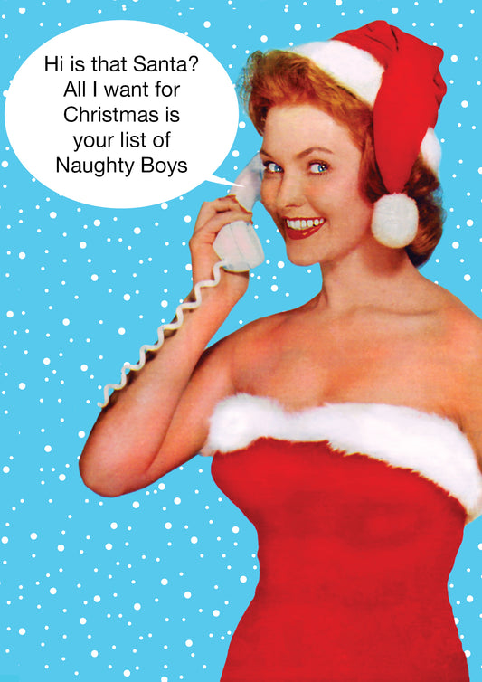 XKMK2002-Kiss Me Kwik-Xkmk 2002  Naughty Boys-Xmas Card-