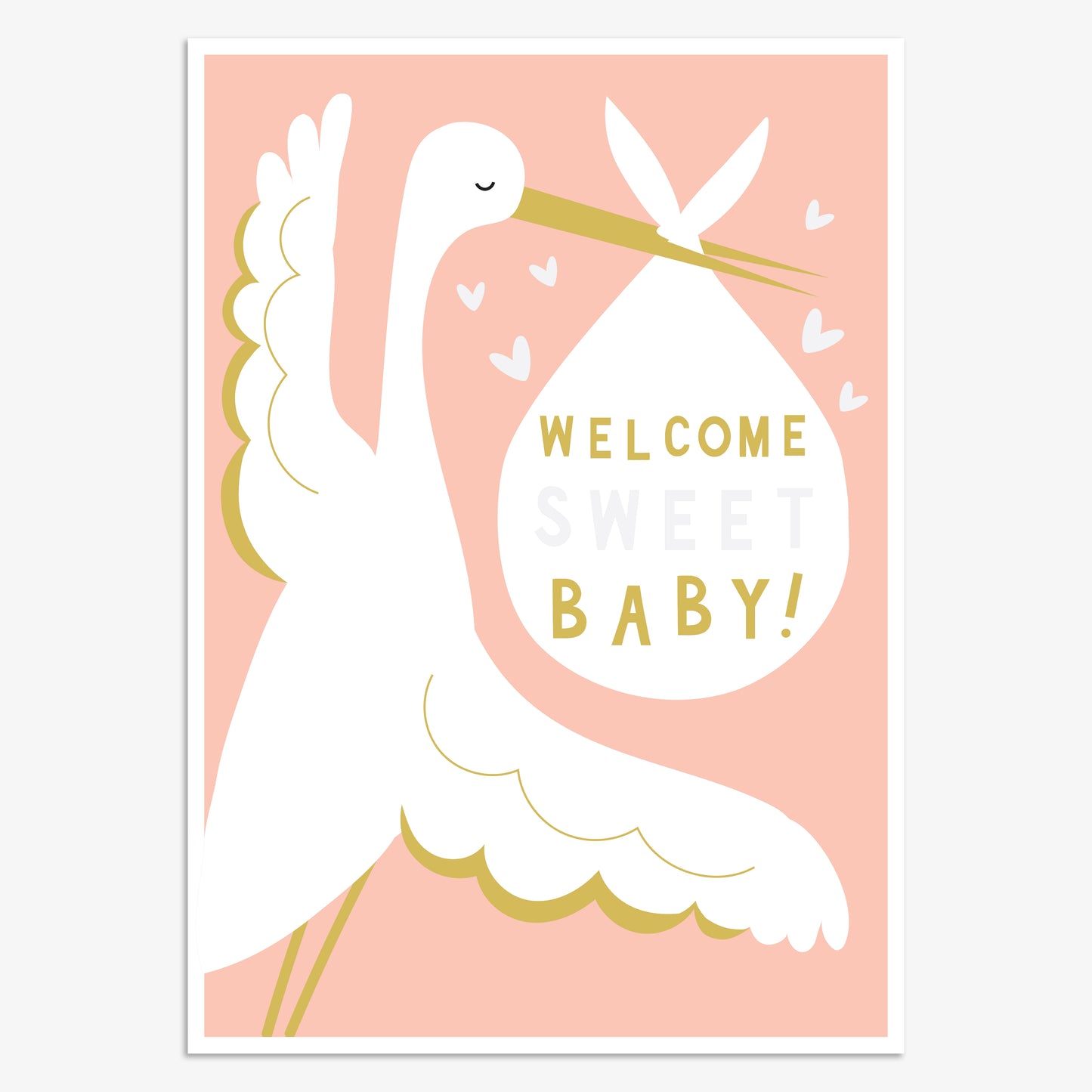 PV004-Think of Me-Welcome Sweet Baby Pink-Card-Pura Vida