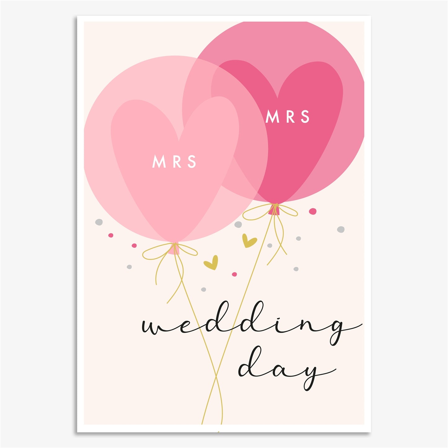 LNA017-Think of Me-Mrs & Mrs-Card-Luna