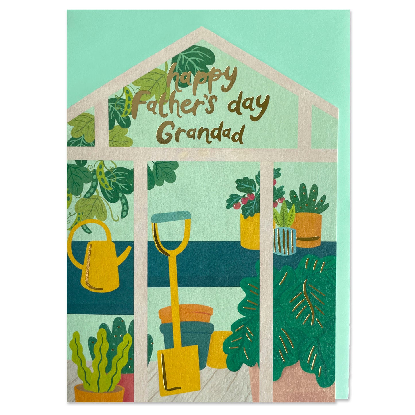 GOM032-Raspberry Blossom-Happy Father'S Day Grandad-Card-Golden Moments