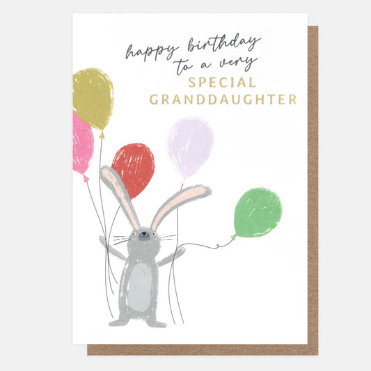 CRC019-Caroline G-Happy Birthday Granddaughter Rabbit-Card-Circus