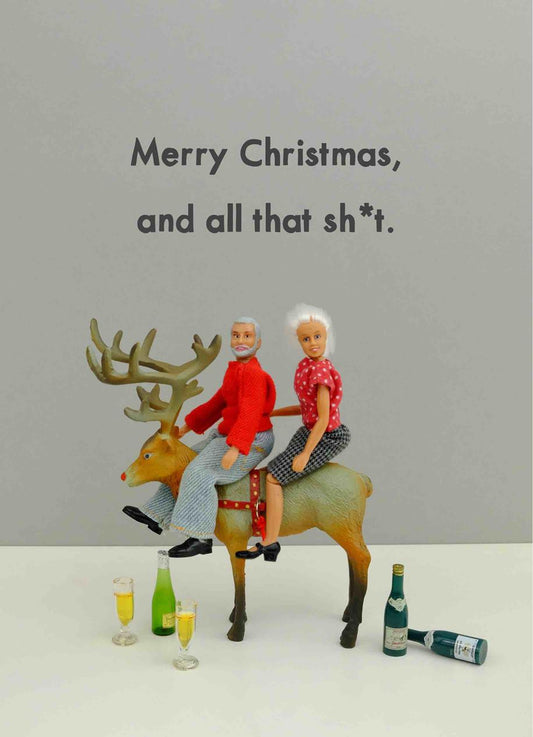 JJC047-Bold & Bright-Merry Xmas-Xmas Card-Jeffrey & Janice