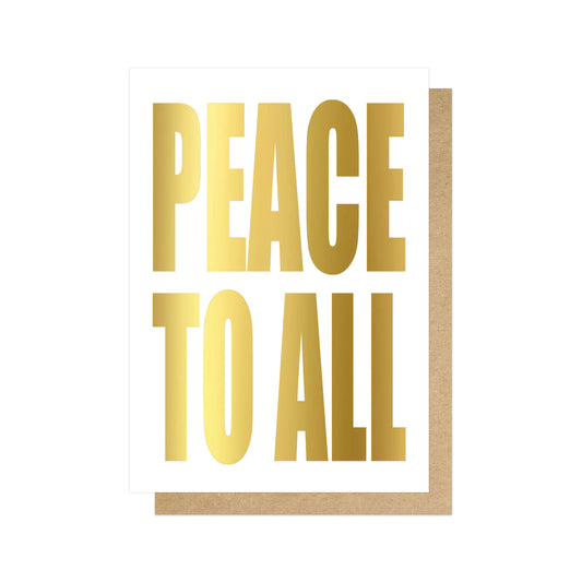 PHISHE200C-East End Prints-Peace To All-Xmas Card-Philip Sheffield?