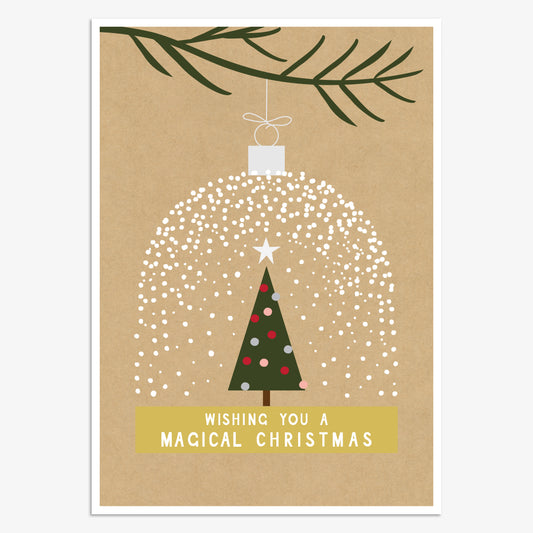 HJX018-Think of Me-Magical Christmas-Xmas Card-Holly Jolly
