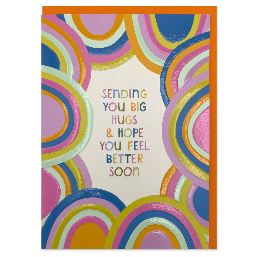 HPS014-Raspberry Blossom-Sending You Big Hugs & Hope You Feel Better Soon-Card-Happiness