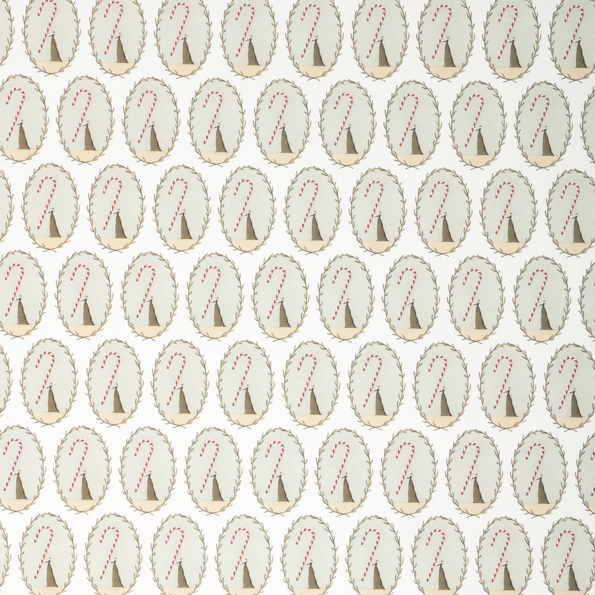 HC021-Laura Stoddart-Candy Cane-Xmas Wrap-Christmas Gift Wrap