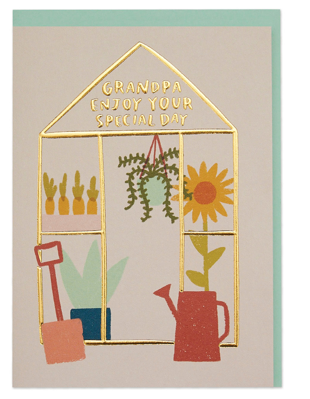 WHM045-Raspberry Blossom-Grandpa Enjoy Your Special Day-Card-Whimsical