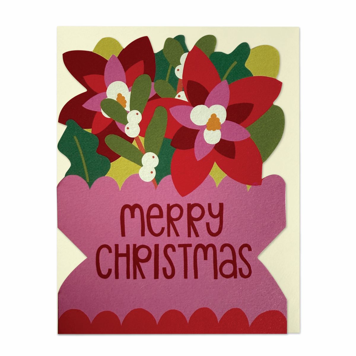 LIJ072-Raspberry Blossom-Xmas Card-Little Joys