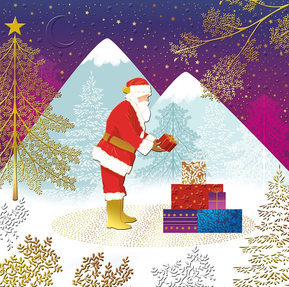 9695400112-Editions du Desastre-Santa Gifts-Xmas Card-Lumiere D'Hiver