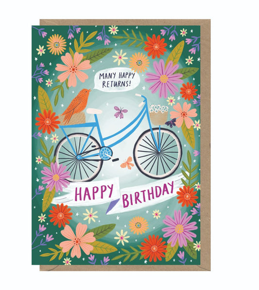 BO003-Earlybird-Birthday Bike-Card-Bonbi Forest