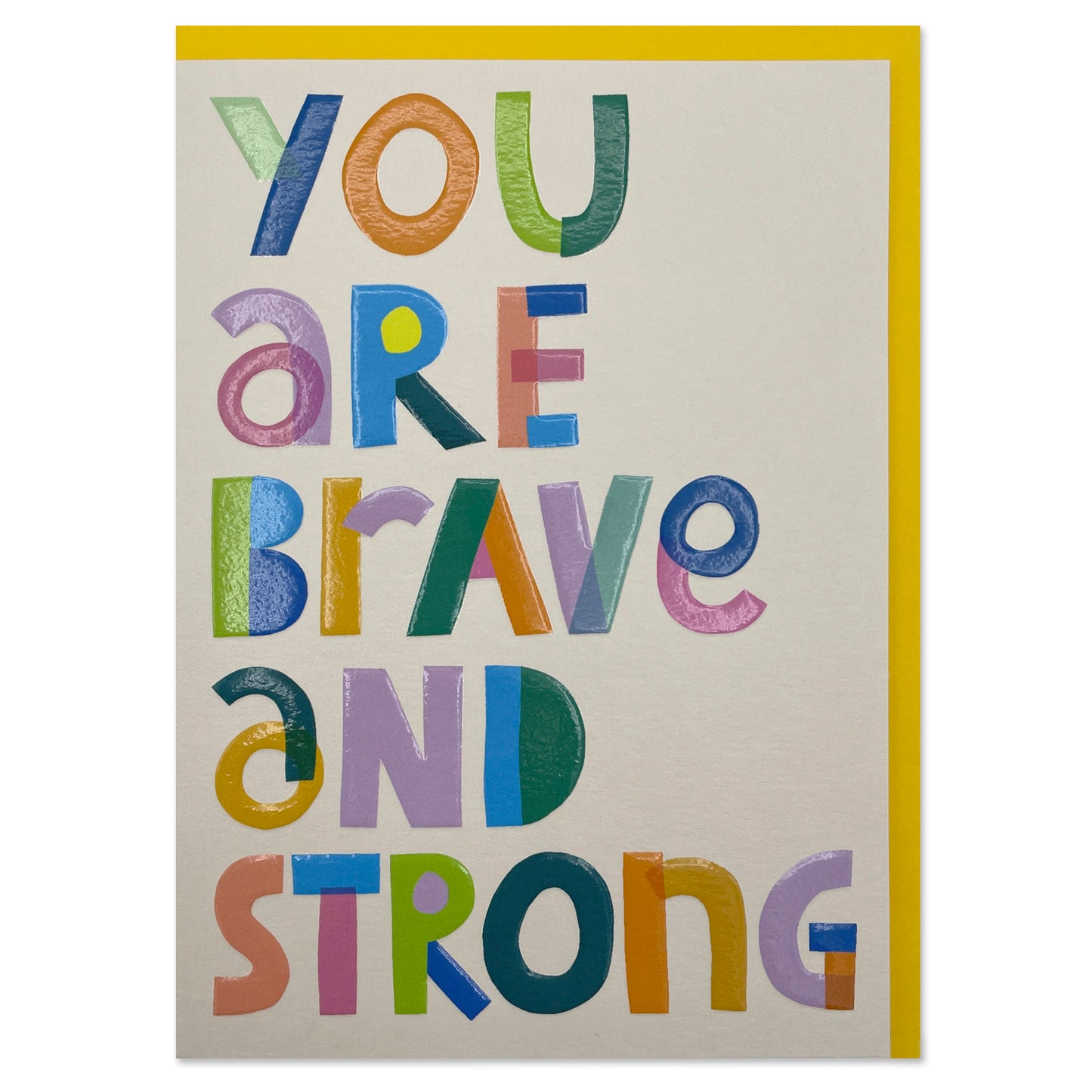 SUN001-Raspberry Blossom-You Are Brave And Strong-Card-Sunshine