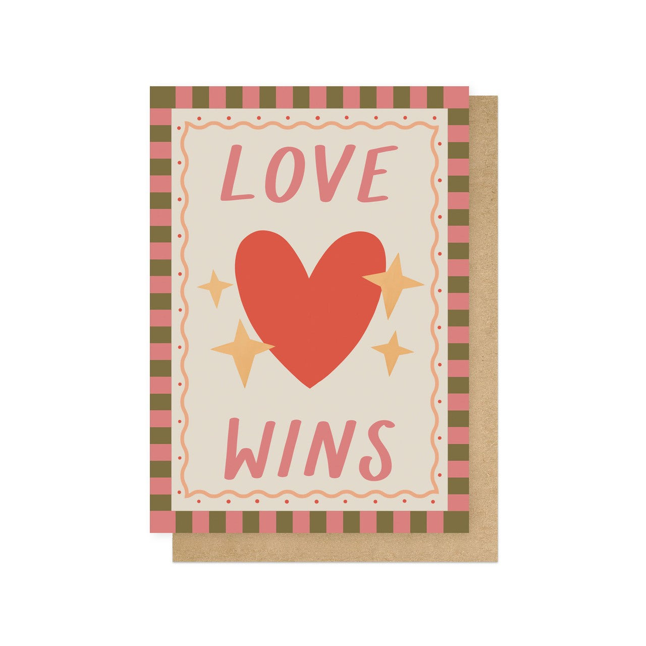 KIDVIL043C-East End Prints-Love Wins-Card-