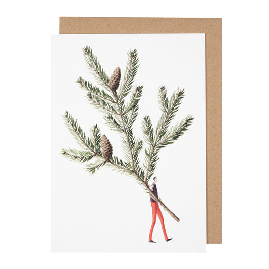 GC073-Laura Stoddart-Spruce-Xmas Card-Greeting Cards