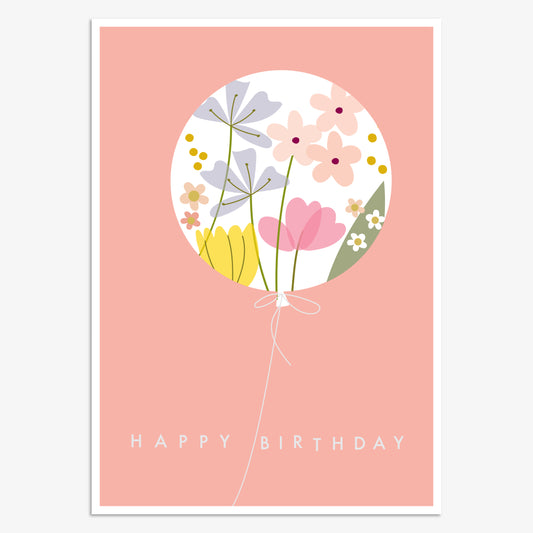 LNA079-Think of Me-Happy Birthday Balloon-Card-Luna