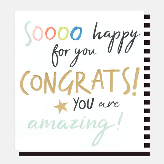 TWW010-Caroline G-Congrats You Are Amazing-Card-The Write Words