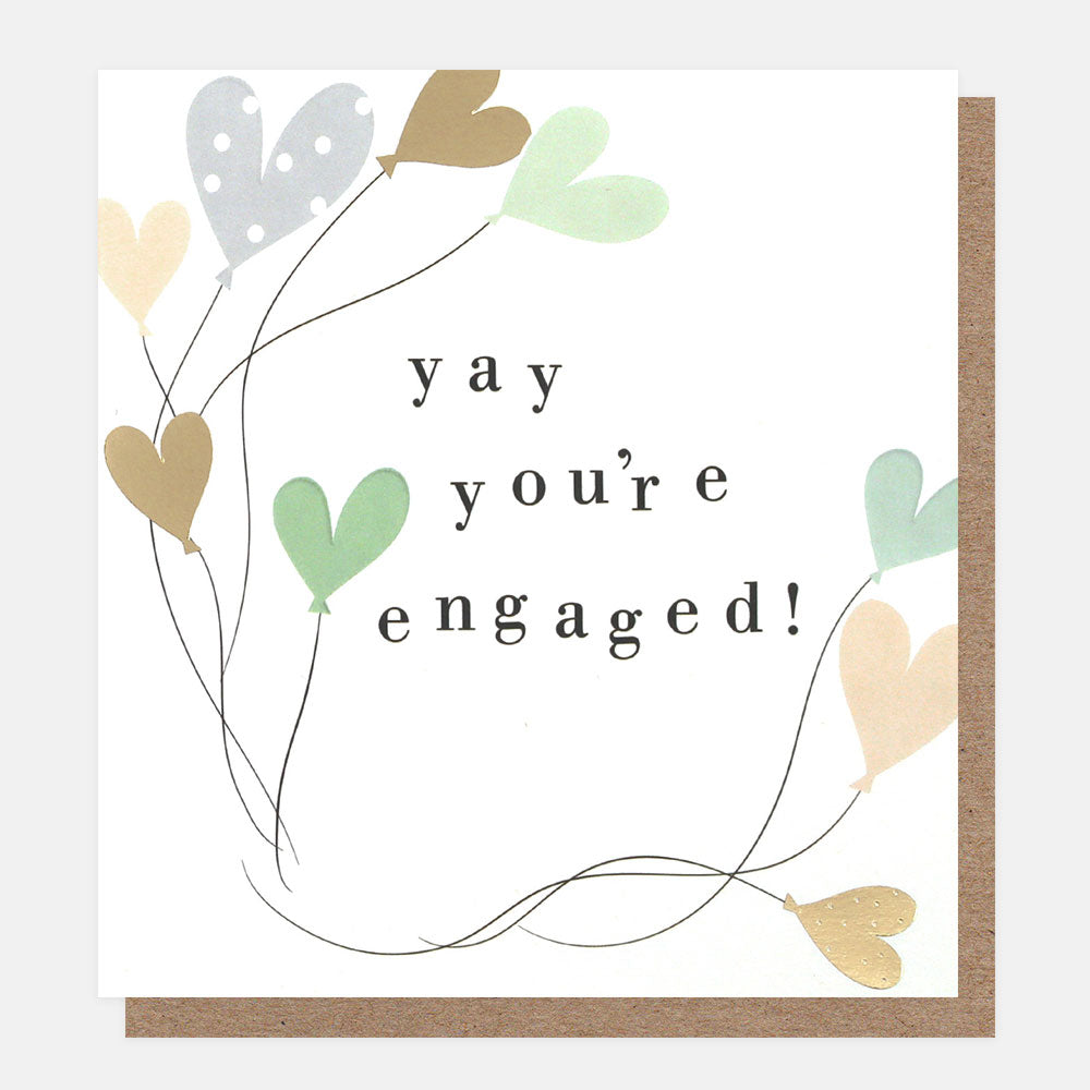 BOB014-Caroline G-Yay You'Re Engaged Mice-Card-Bits And Bobs