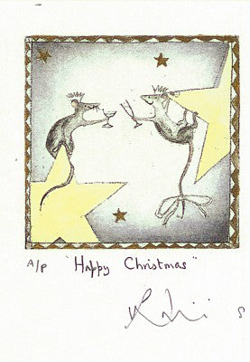 XJ002-Two Bad Mice-Happy Christmas-Xmas Card-