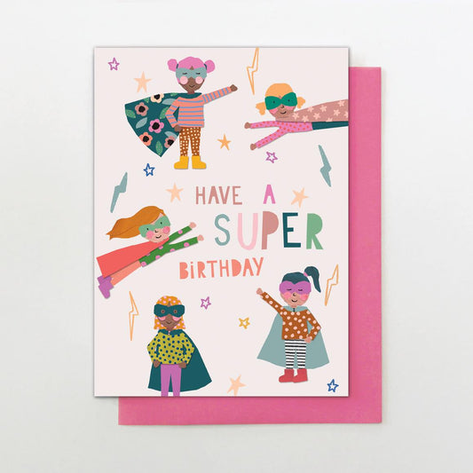 YW016-Stop The Clock-Super Birthday Girl-Card-Young & Wild