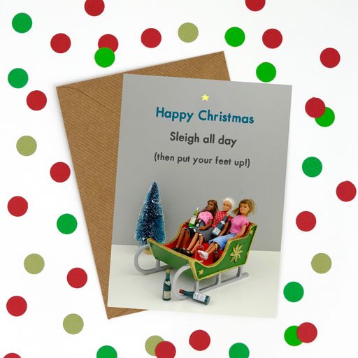 JJC048-Bold & Bright-Sleigh All Day-Xmas Card-