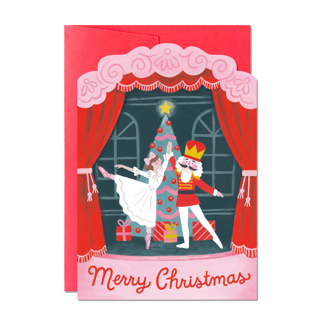 C218-Ricicle Cards-Nutcracker Ballet-Xmas Card-Jacqui Lee