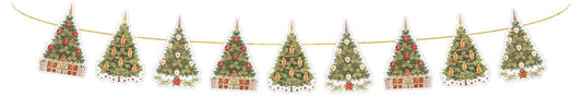 8387-Quire-Christmas Trees (3 Designs X3-Xmas Partyware-Bunting