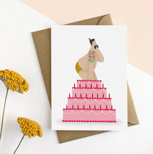 CCP002-Elsa Rose Frere-Sexy Cake-Card-