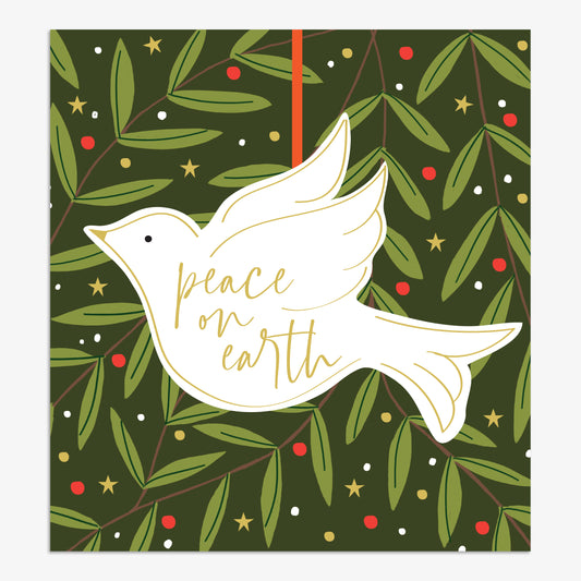 EVX026-Think of Me-Peace On Earth-Xmas Card-Evergreen