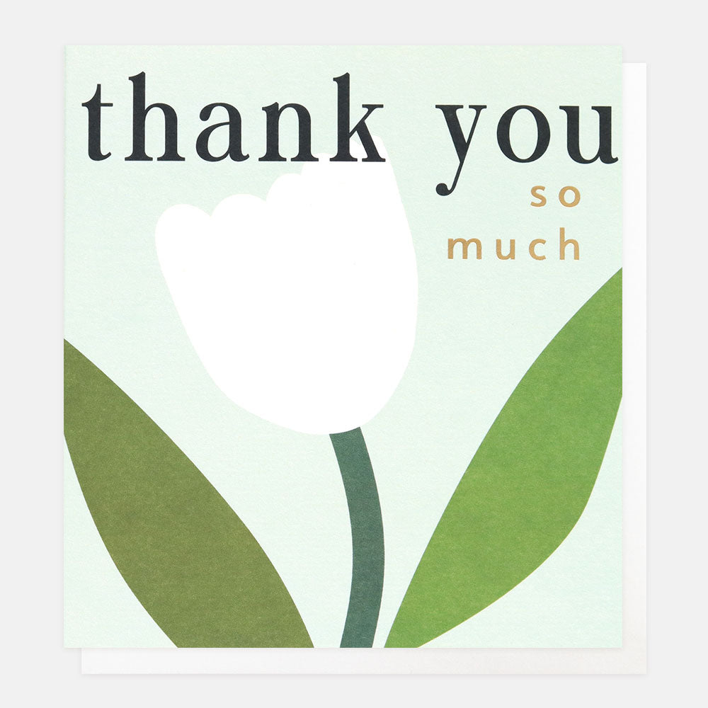 FWP002-Caroline G-Thank You So Much White Tulip-Card-