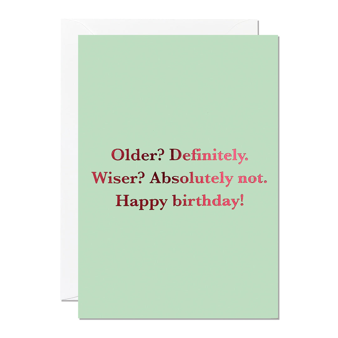 C277-Ricicle Cards-Older Wiser-Card-