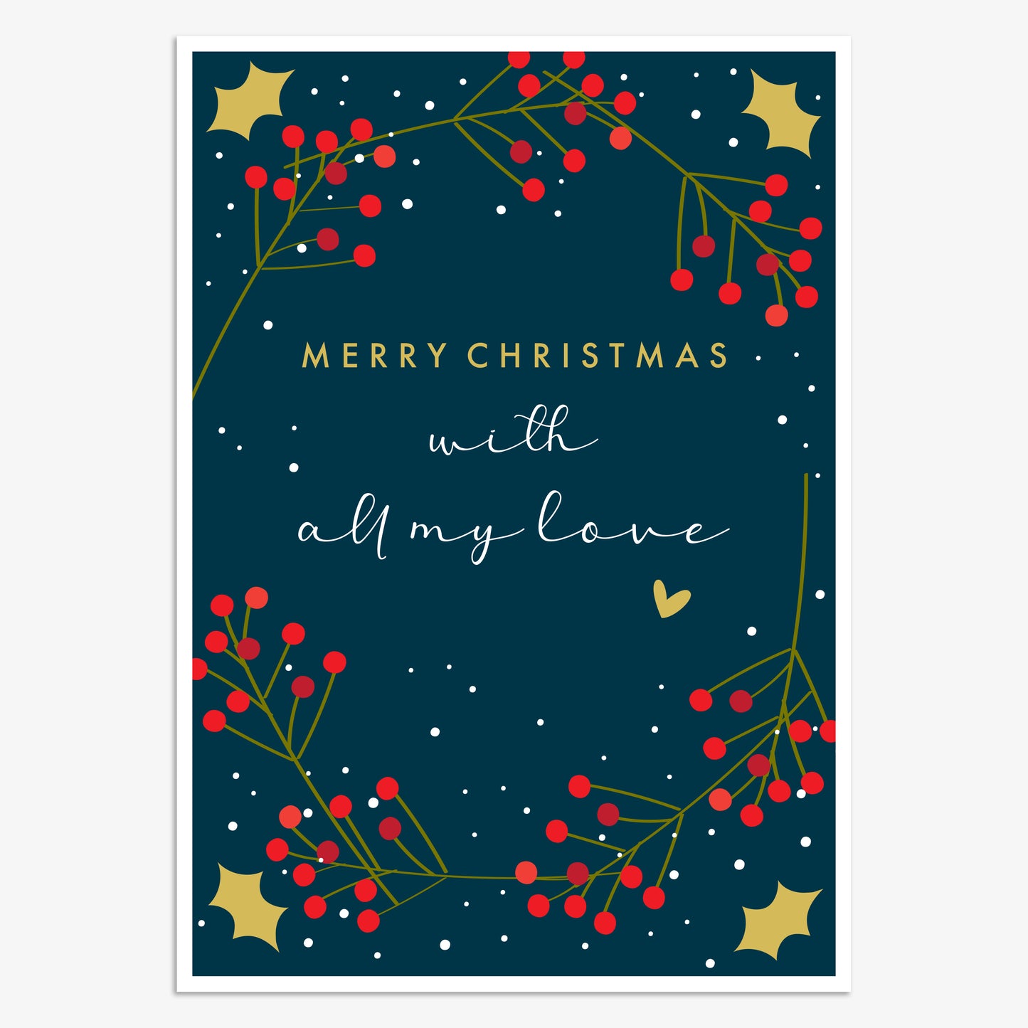 WDX007-Think of Me-With All My Love-Xmas Card-Wonder