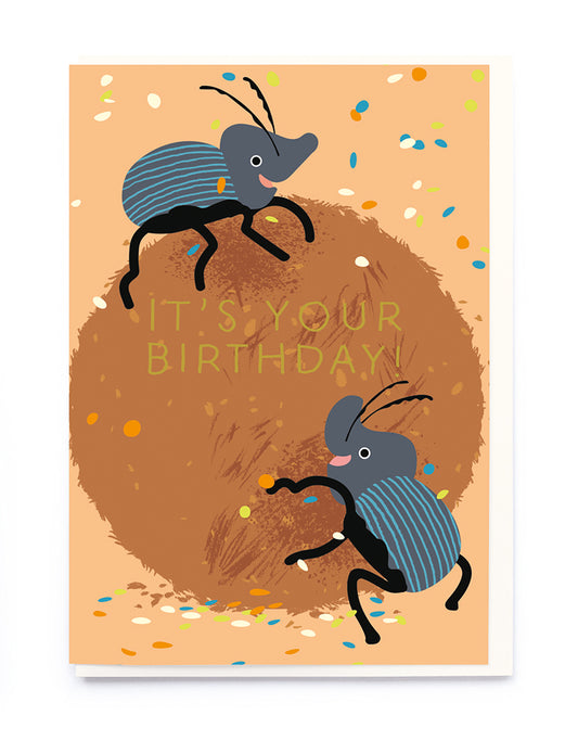 CM016-Noi-Dung Beetles-Card-Kids Birthdays