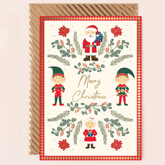RE135-Apple & Clover-Merry Christmas-Xmas Card-Reflections
