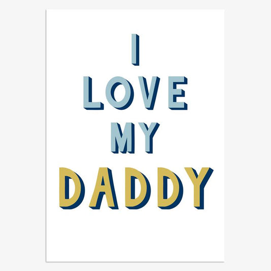 FDR016-Think of Me-I Love My Daddy -Card-