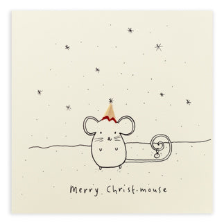 (166)-Ruth Jackson-Christmas Mouse-Xmas Card-