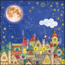 9653500107-Editor Groupe-Moonlight Stars-Xmas Card-Sno