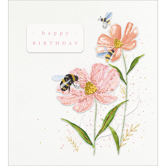 609046-The Proper Mail Company-B Bee Beautiful-Card-Emroidery