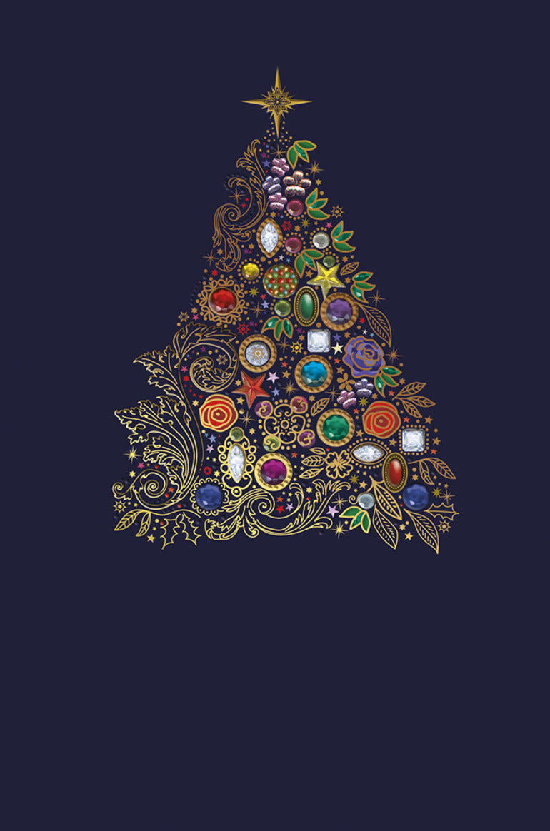 9982800072-Editions du Desastre-Tree Baubles-Xmas Card-Icones