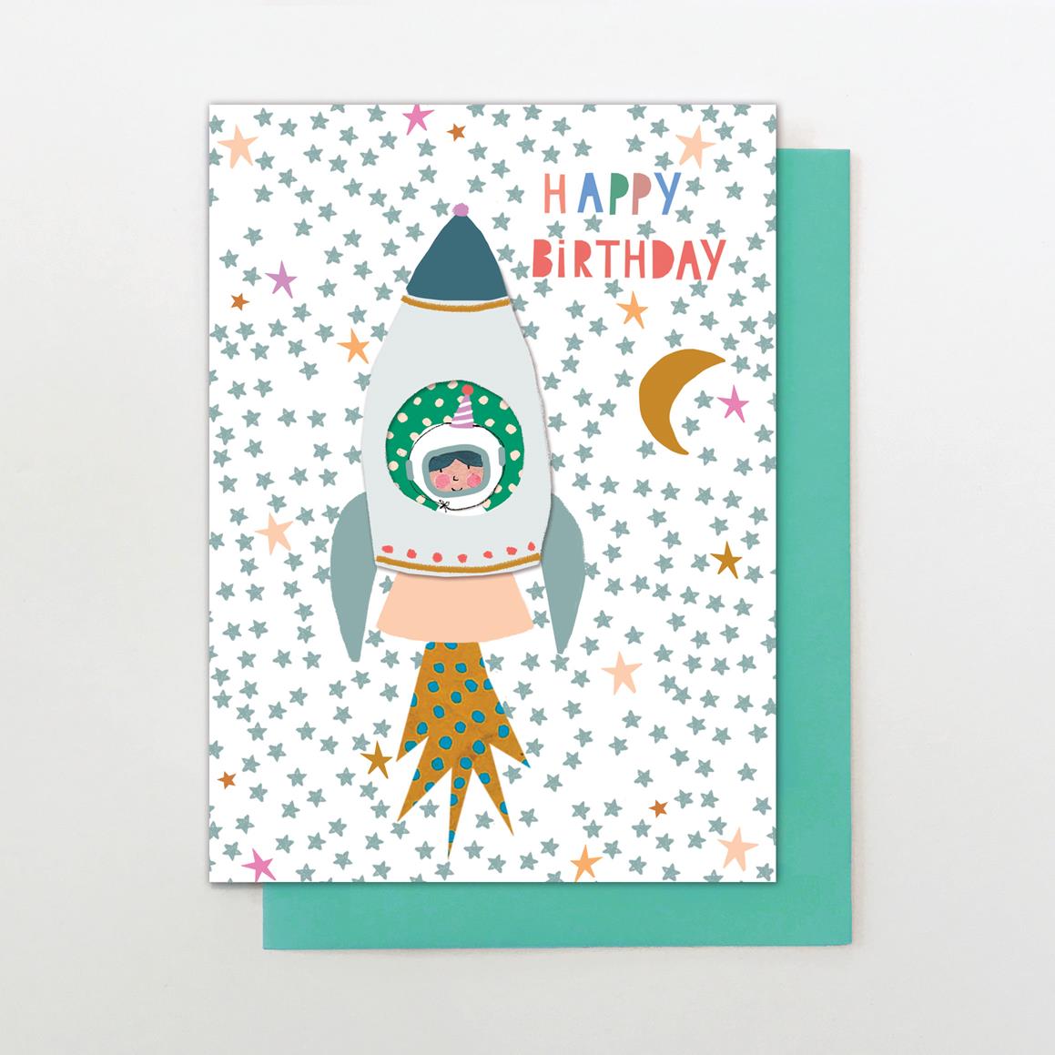 YW014-Stop The Clock-Birthday Rocket-Card-Young & Wild